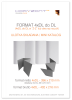 ulotka 4xDL składana do DL (8 stron DL), druk pełnokolorowy obustronny 4+4, na papierze kredowym, 130 g,  2500 sztuk